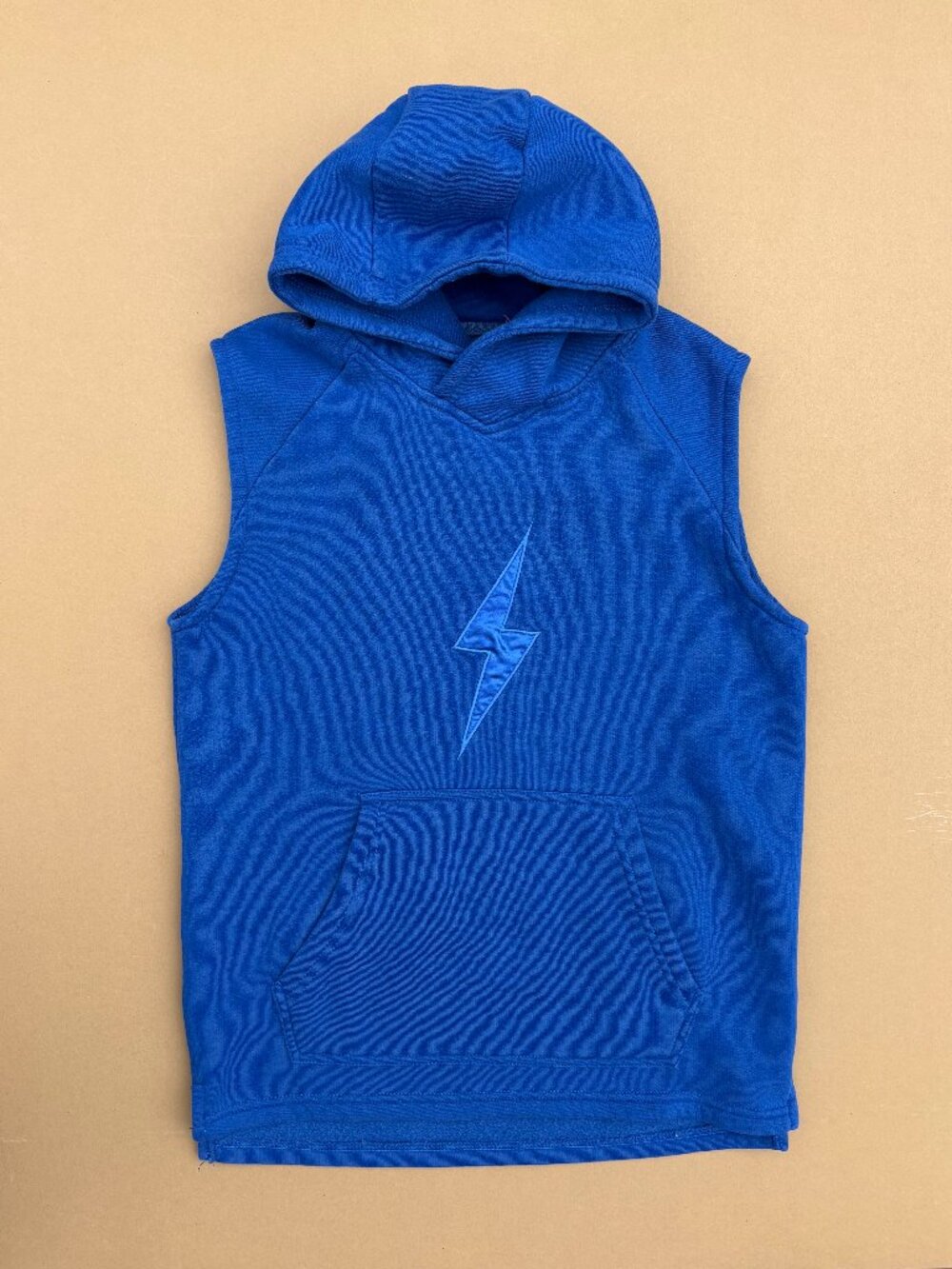 Brice Bolt sleeveless hoodie blue mens small